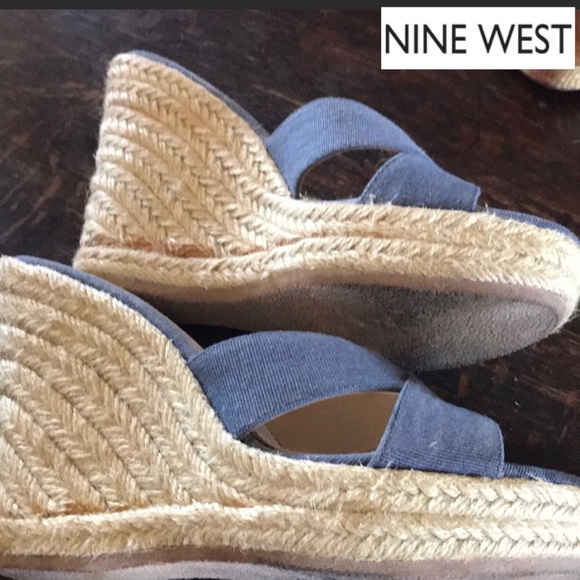 Nine West Shoes - Nine West denim wedges Espadrilles
